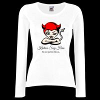 Lady-fit valueweight long sleeve tee Thumbnail